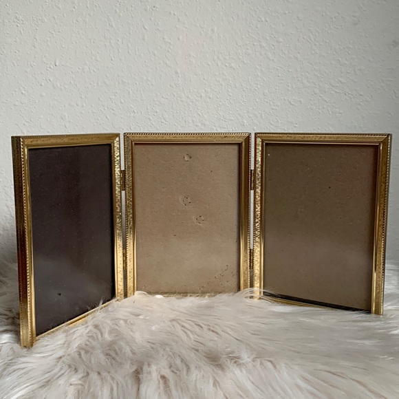 Vintage Accents Vintage Triple Gold Frame 5x7 Poshmark